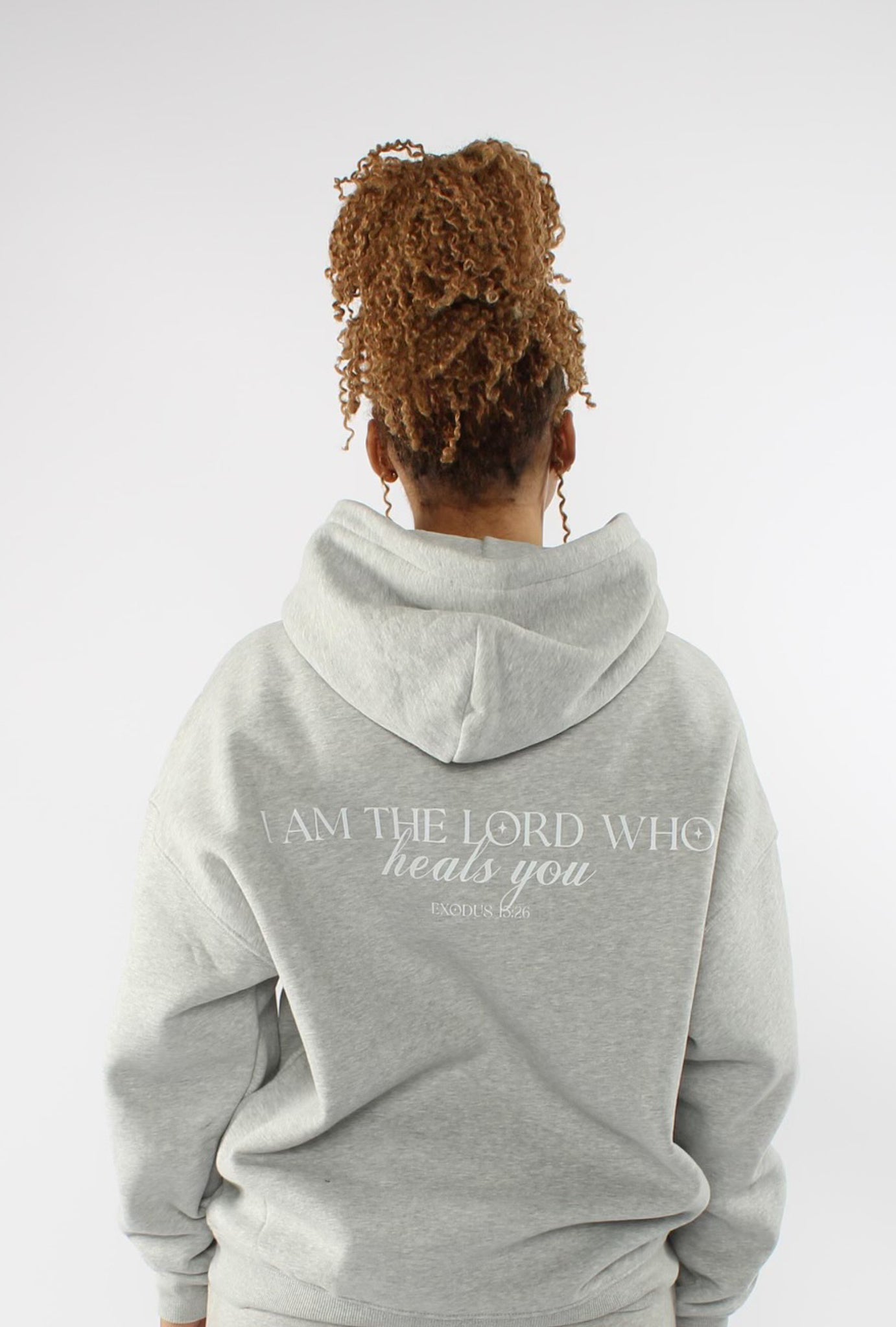 YHWH Grey Hoodie