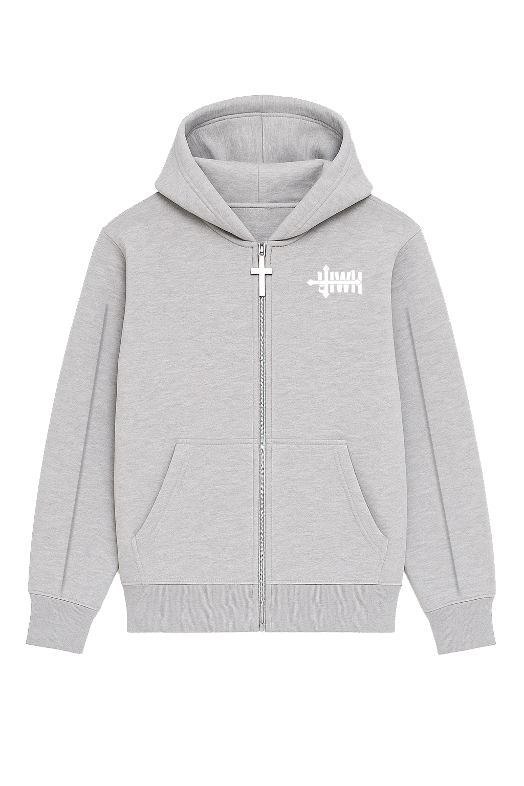 GREY EXCELLENCE ZIP HOODIE