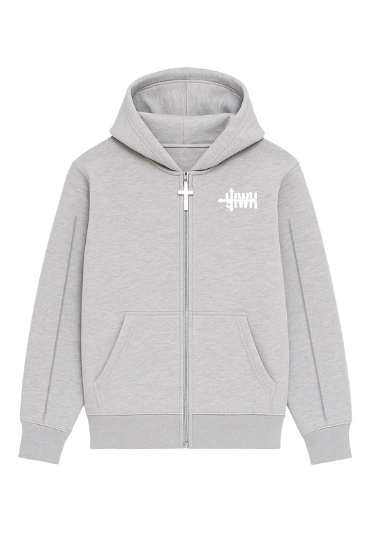 GREY EXCELLENCE ZIP HOODIE