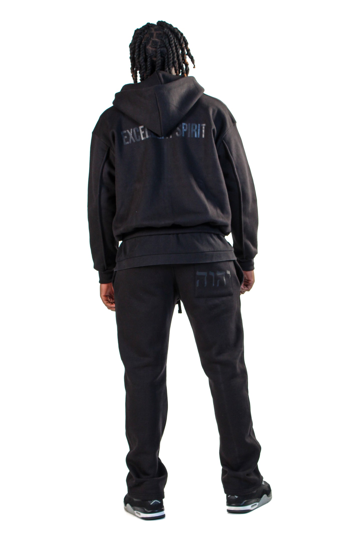 TRIPLE BLACK EXCELLENT ZIP HOODIE