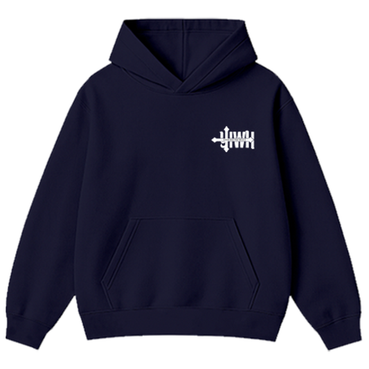 YHWH Navy hoodie